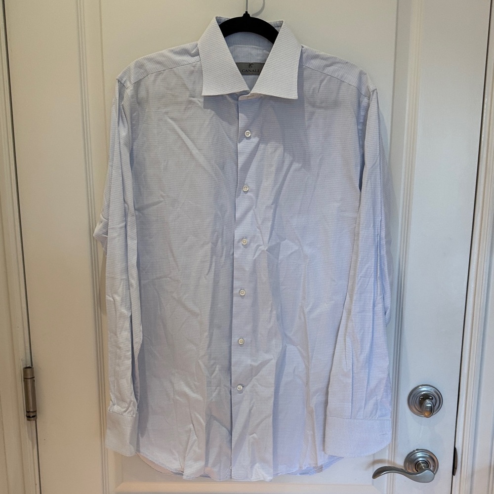 Canali Light Blue Dress Shirt